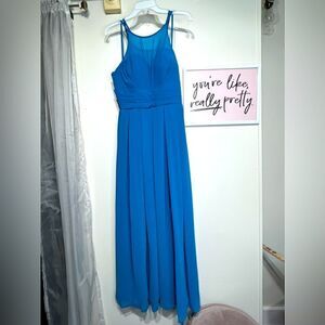 Blue bridesmaid dress